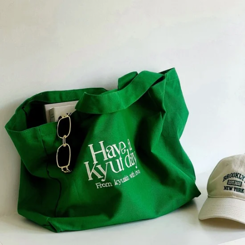 Heavy Duty Green Tote Bag